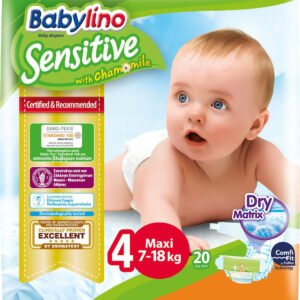 Babylino Sensitive Chamomile Πάνες με Αυτοκόλλητο No. 4 για 7-18kg 20τμχ