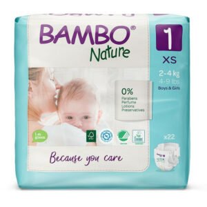 Bambo Nature Πάνες με Αυτοκόλλητο No. 1 για 2-4kg 22τμχ