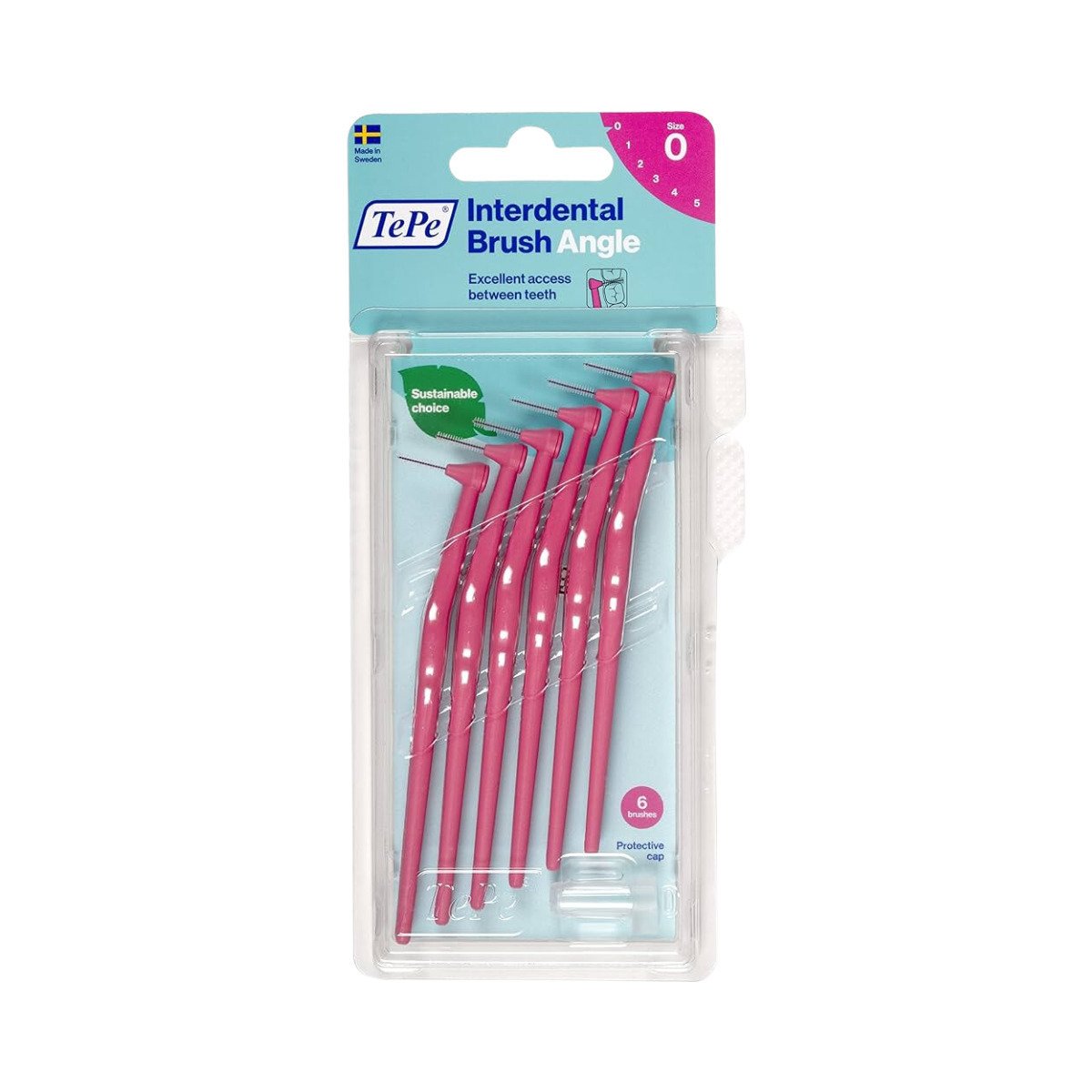 TePe Angle Μεσοδόντια Βουρτσάκια 0.4mm Φούξια 6τμχ