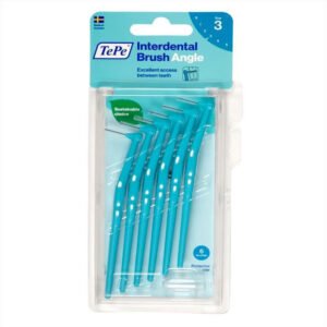 TePe Angle Μεσοδόντια Βουρτσάκια με Λαβή 0.6mm Μπλε 6τμχ