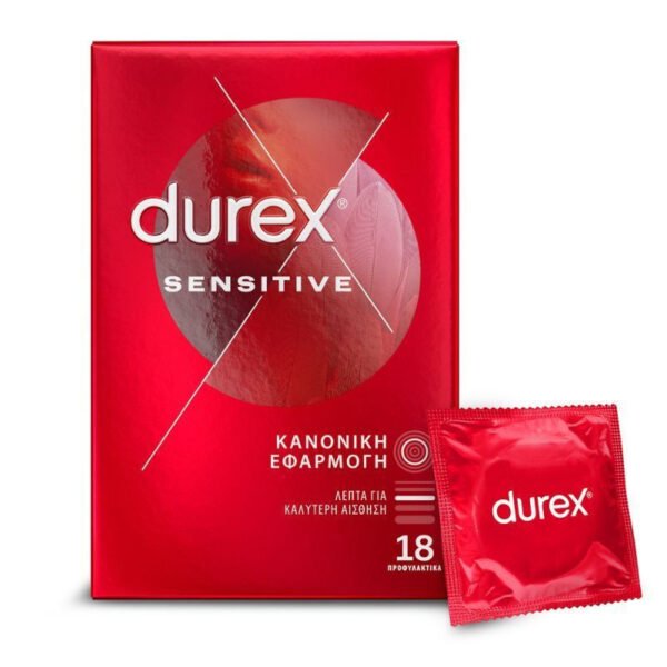 Durex Προφυλακτικά Sensitive Λεπτά 18τμχ