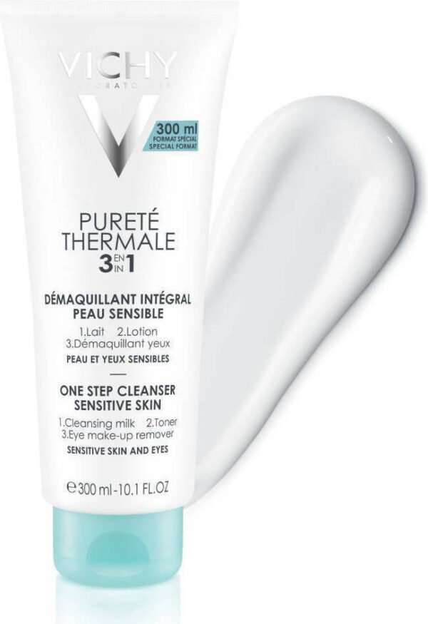 Vichy Γαλάκτωμα Ντεμακιγιάζ Purete Thermale 3 In 1 για Ευαίσθητες Επιδερμίδες 300ml