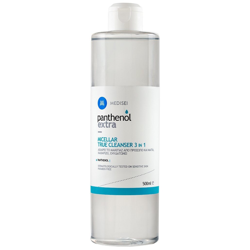 Medisei Micellar Water Ντεμακιγιάζ Panthenol Extra True Cleanser 3 In 1 500ml