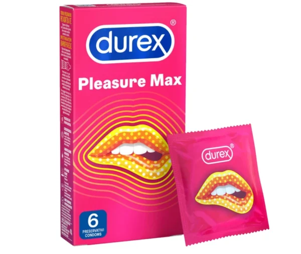 Durex Προφυλακτικά Pleasure Max με Ραβδώσεις 6τμχ