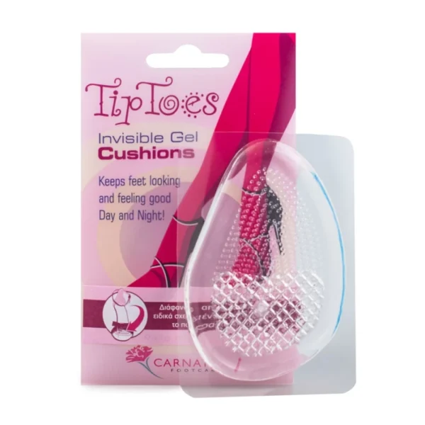 Carnation TipToes Invisible Gel Πέλματα Μετατάρσιου για Τακούνια 2τμχ