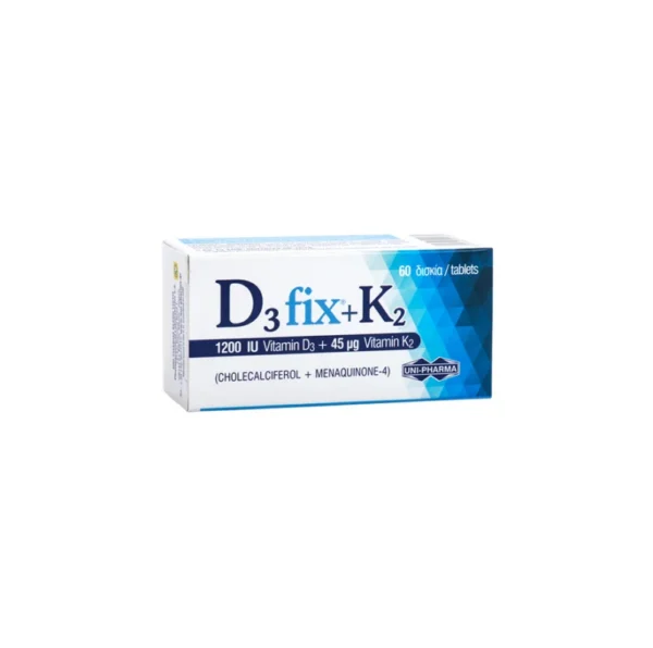 Uni-pharma D3 Fix 1200IU + K2 45mg 60tabs