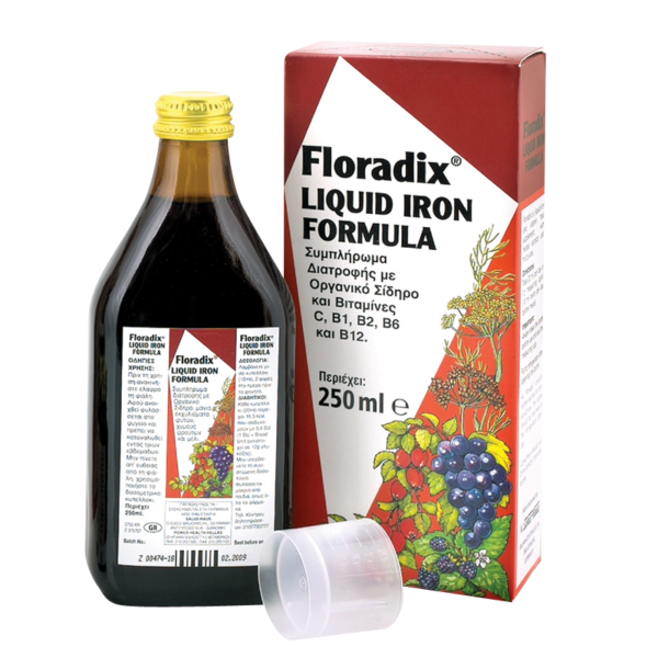 Power Health Floradix Συμπλήρωμα Διατροφής Για Την 'Ελλειψη Σιδήρου 250ml