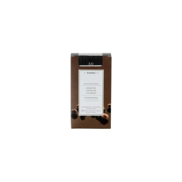 Korres Argan Oil Advanced Colorant 3.0 Καστανό Σκούρο Φυσικό 50ml