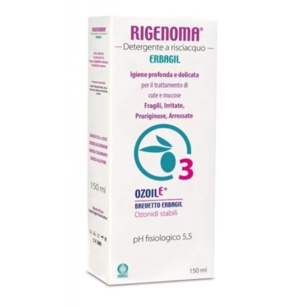 Erbagil Rigenoma Rinsing Detergent 150ml (Καθαριστικό για ερεθισμένο δέρμα)