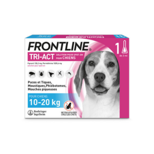 Frontline Tri Act 10-20kg Αμπούλα για την αντιμετώπιση των ψύλλων 1 πιπέτα 2ml