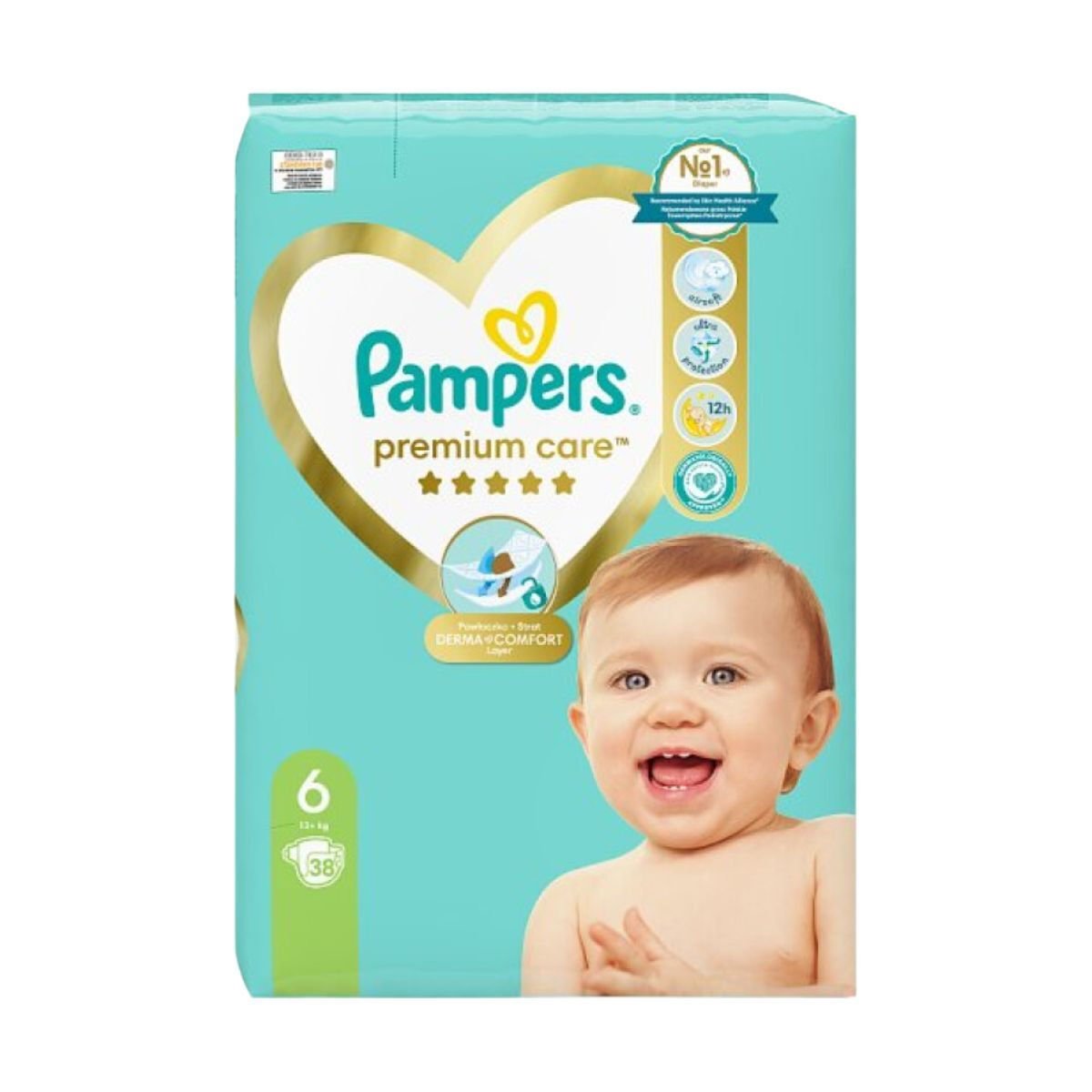 Pampers Premium Care Πάνες με Αυτοκόλλητο No. 6 για 13+kg 38τμχ