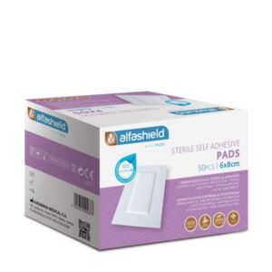 Alfashield Self Adhesive Pad, Αποστειρωμένο Αντικολλητικό Υποαλλεργικό Αυτοκόλλητο Επίθεμα 6cmx8cm 1τμχ