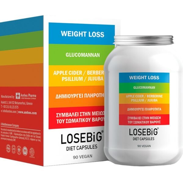 Losebig 500mg Συμπλήρωμα Διατροφής για Αδυνάτισμα 90 κάψουλες