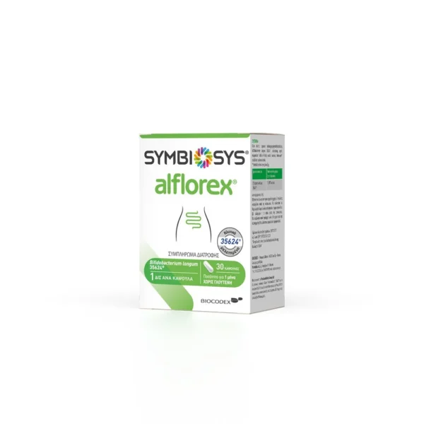 Symbiosys Alflorex Συμπλήρωμα Διατροφής Για Το Ευερέθιστο Έντερο 30 κάψουλες