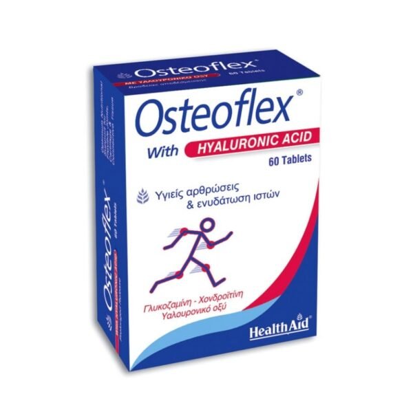 Health Aid Osteoflex Hyaluronic Συμπλήρωμα Διατροφής με Υαλουρονικό Οξύ για Οστεοαρθρίτιδα, 60 Ταμπλέτες