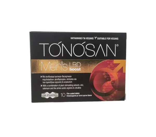 Uni-Pharma Tonosan Men’s LBD Boost, Βοήθημα για Την Ανδρική Λίμπιντο – 10 κάψουλες