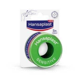 Hansaplast Αυτοκόλλητη Επιδεσμική Ταινία Sensitive 2,5cm x 5m