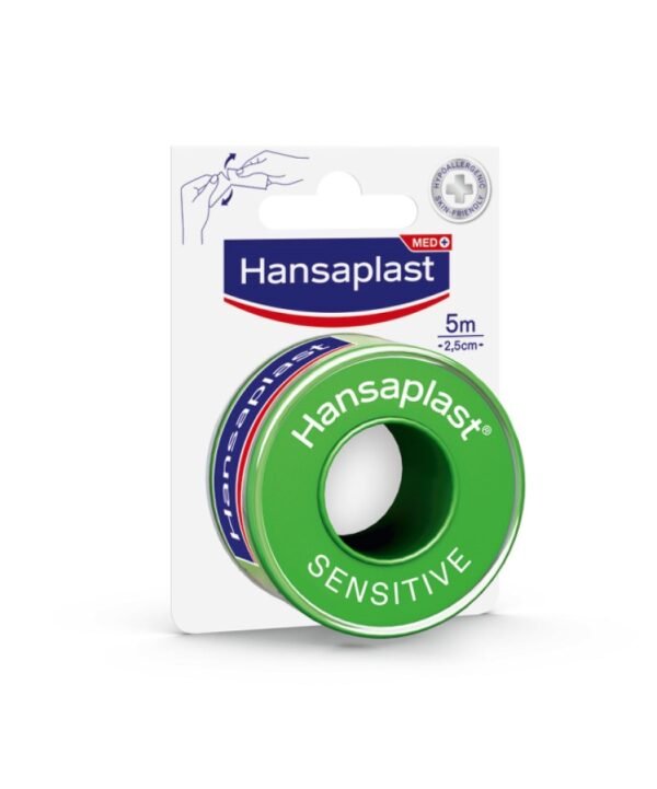 Hansaplast Αυτοκόλλητη Επιδεσμική Ταινία Sensitive 2,5cm x 5m