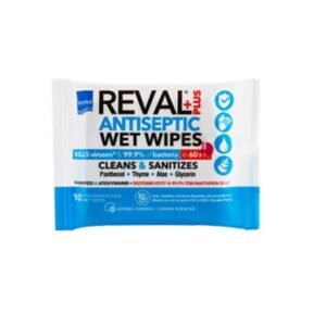 Intermed Reval Plus Antiseptic Wet Wipes Αντισηπτικά Μαντηλάκια Χεριών 10τμχ