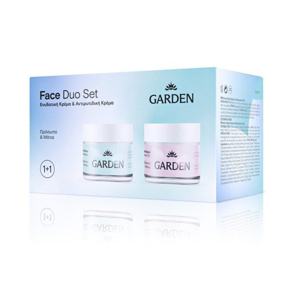 Garden Hydrage Face Duo No2 – Αντιρυτιδική Κρέμα Προσώπου & Ματιών 50 ml + Ενυδατική Κρέμα με White Lily 50 ml