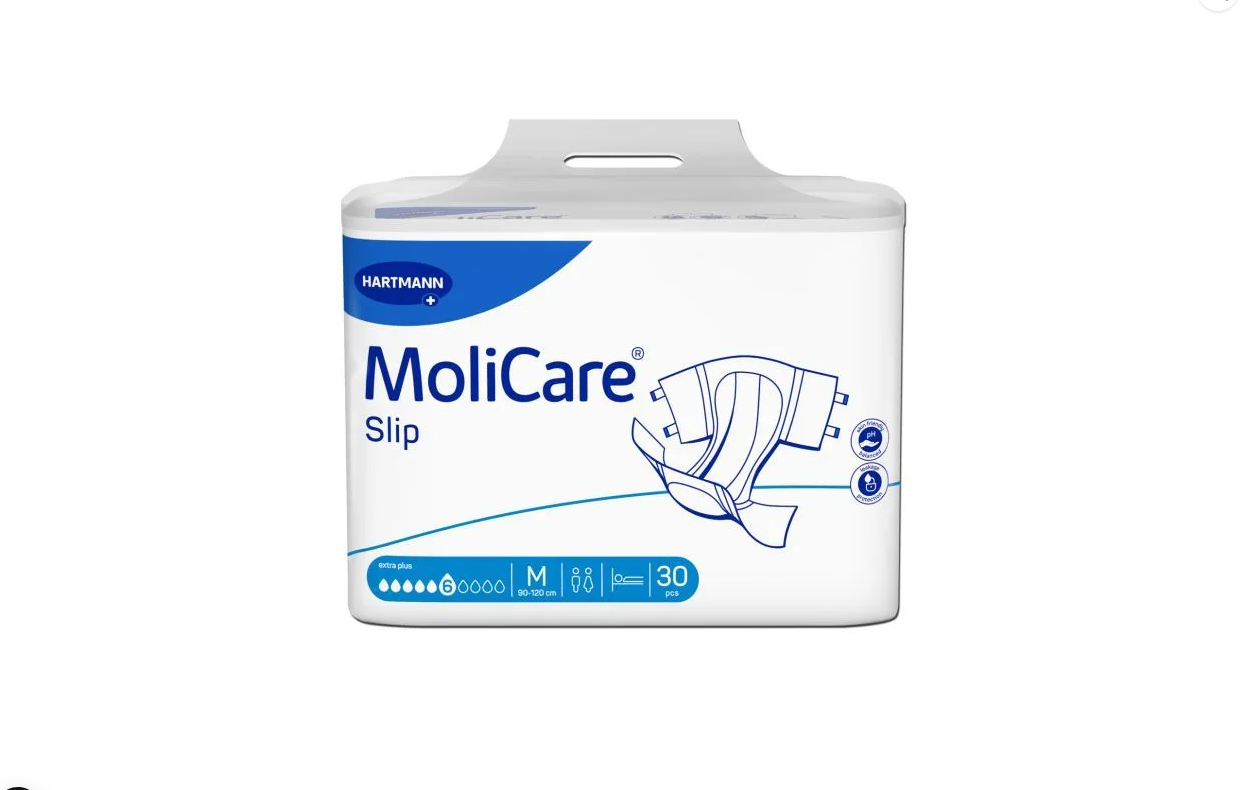 MoliCare Flash Slip Extra Plus Πάνες Ακράτειας Ημέρας Medium (Περ: 90-120cm) 30τμχ