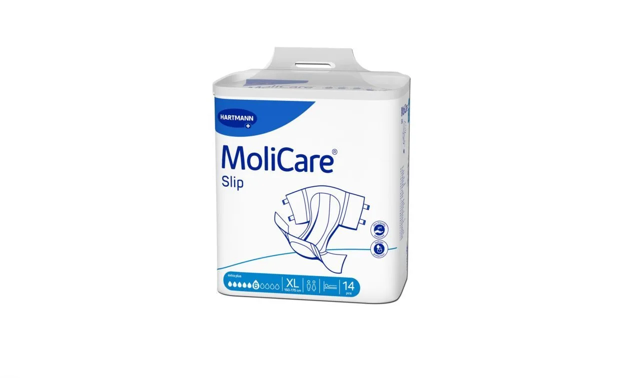 MoliCare Flash Slip Extra Plus Πάνες Ακράτειας Ημέρας Extra Large (Περ: 150-175cm) 14τμχ