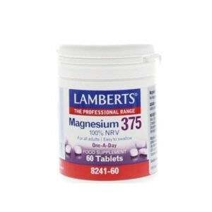 Lamberts Magnesium 375 Συμπλήρωμα Διατροφής με τις 4 Σημαντικότερες Μορφές Αλάτων Μαγνησίου 60 ταμπλέτες