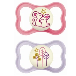 Mam Air Night Ορθοδοντικές Πιπίλες Σιλικόνης για 16+ μηνών 2τμχ