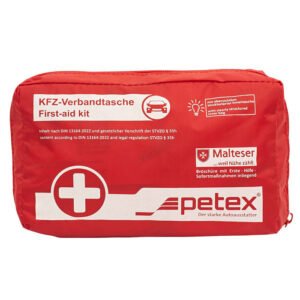 Petex Φαρμακείο Πρώτων Βοηθειών Αυτοκινήτου Τσαντάκι με Εξοπλισμό (Εγκύκλιος 04/26)