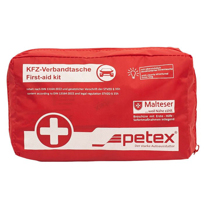 Petex Φαρμακείο Πρώτων Βοηθειών Αυτοκινήτου Τσαντάκι με Εξοπλισμό (Εγκύκλιος 04/26)