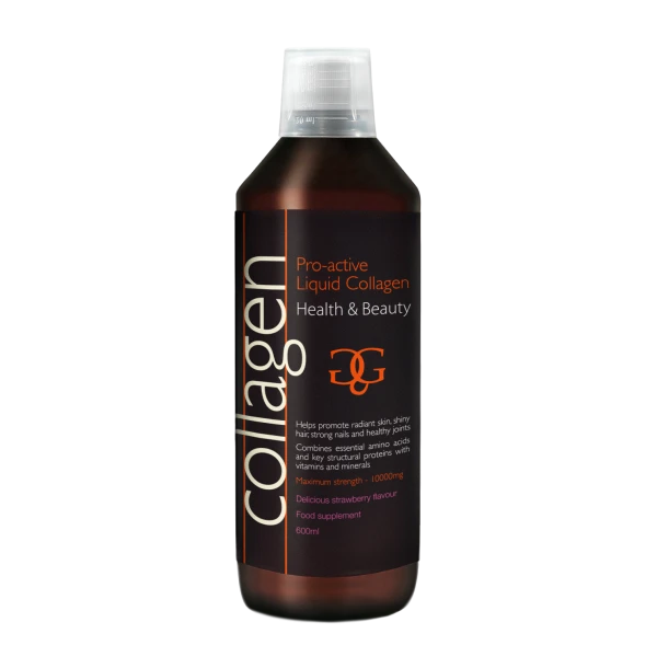 Collagen Pro-Active Health & Beauty Strawberry - Υγρό Πόσιμο Κολλαγόνο Γεύση Φράουλα 600ml