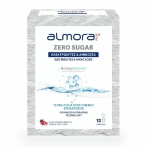 Almora Zero Plus Sugar Ηλεκτρολύτες με Αμινοξέα για Προηγμένη Ενυδάτωση Χωρίς Ζάχαρη 12 φακελίσκοι