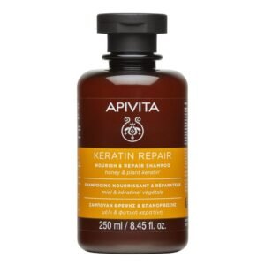Apivita Keratin Repair Σαμπουάν Θρέψης & Επανόρθωσης για Ξηρά, Ταλαιπωρημένα Μαλλιά με Μέλι & Φυτική Κερατίνη 250ml