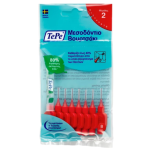 TePe Original Μεσοδόντια Βουρτσάκια 0.5mm Κόκκινα 8τμχ