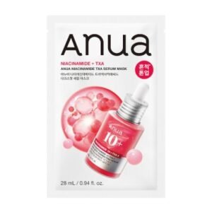 Anua Niacinamide Txa Serum Mask – Μάσκα Λάμψης & Ομοιόμορφου Τόνου με Νιασιναμίδη 5%, 28 Ml
