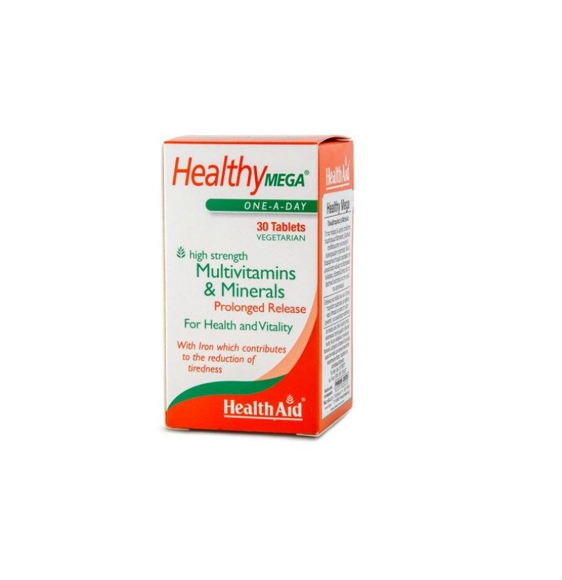 Health Aid Mega Multivitamin and Mineral Prolonged Release Πολυβιταμίνες και Μέταλλα, 30 Ταμπλέτες